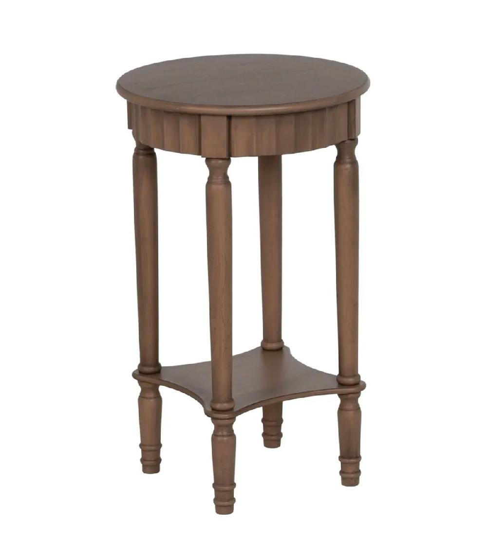 wadiga Table d'appoint marron en bois 40x40x66cm