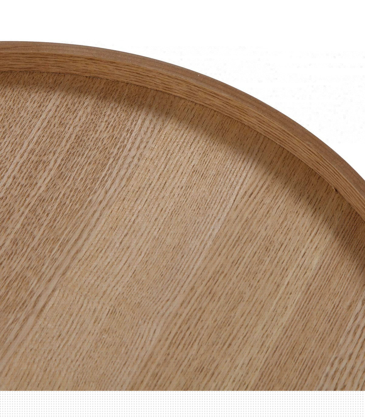 Wadiga Table D'appoint Ronde Effet Bois 45x45x50cm