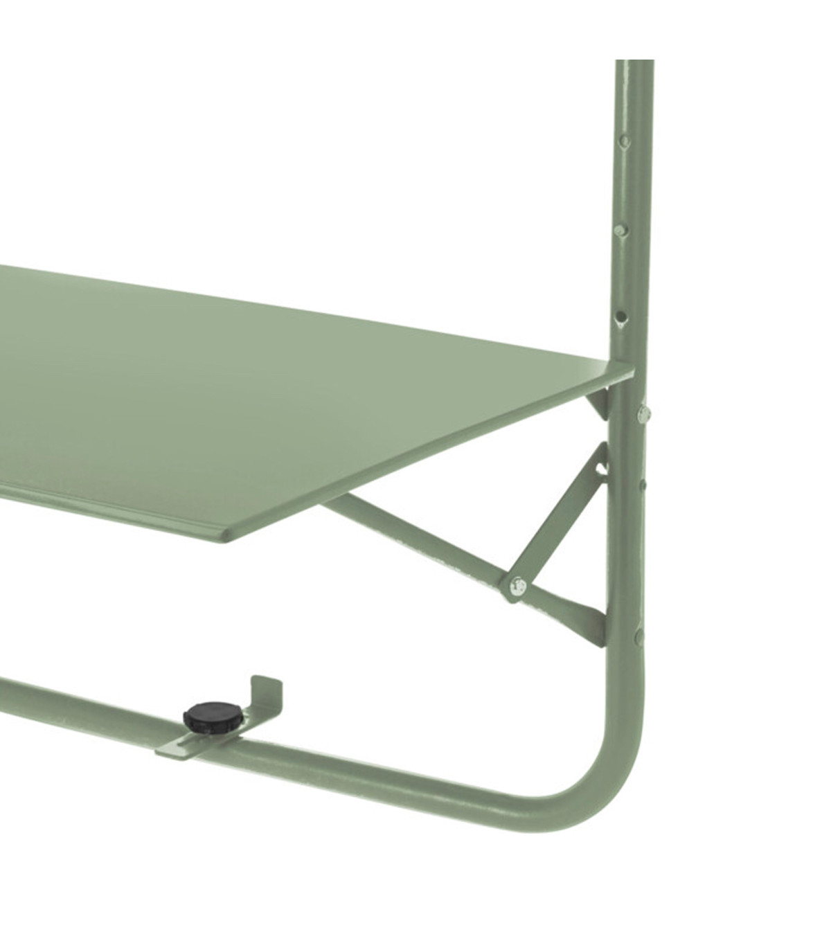 Wadiga Table De Balcon En Métal Vert Clair 63x43cm