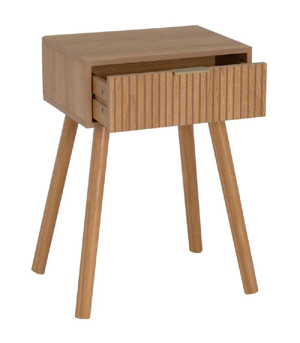 Wadiga Table De Chevet 1 Tiroir Bois 45x34x59cm