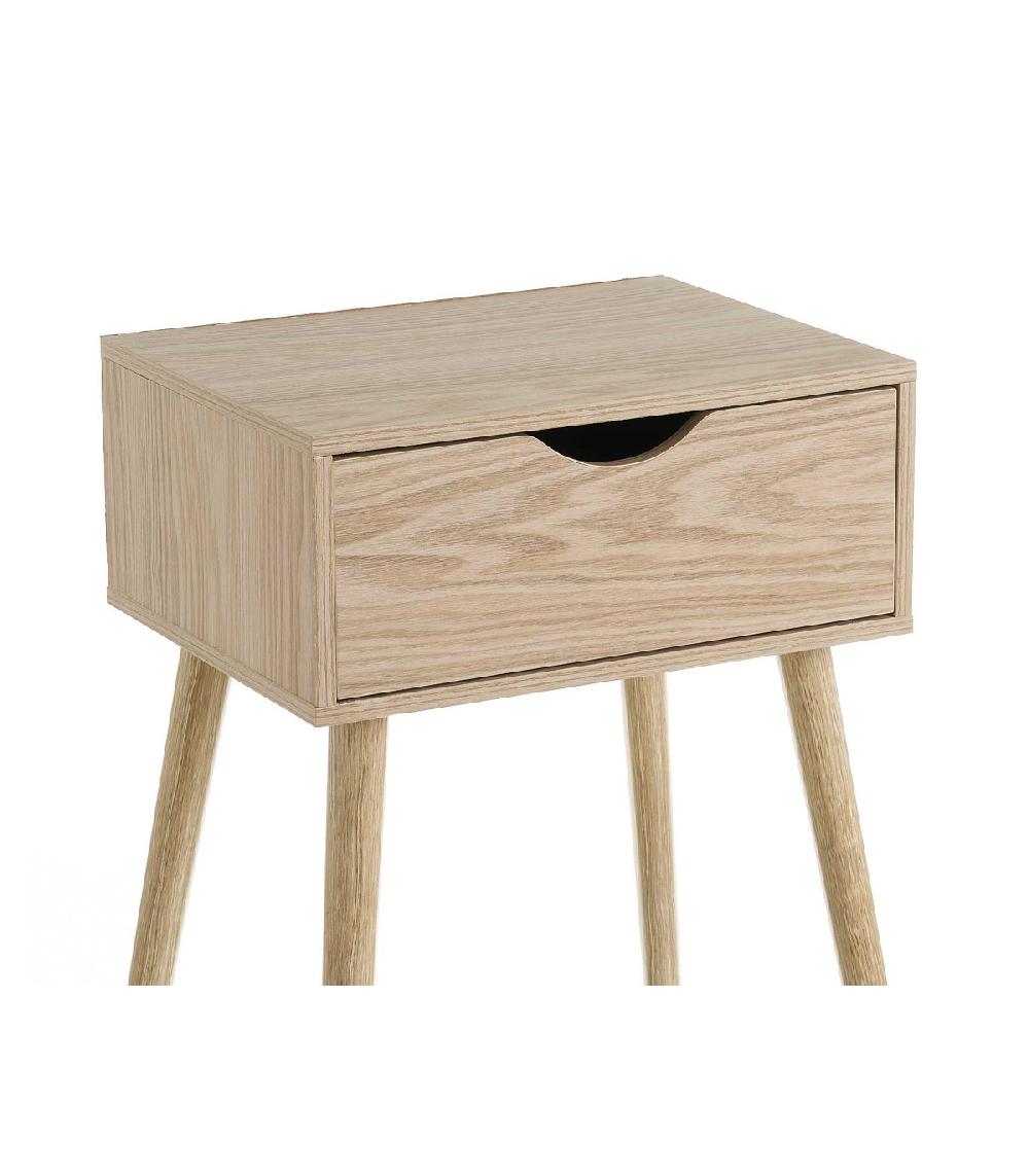 Wadiga Table De Chevet En Bois MDF 1 Tiroir