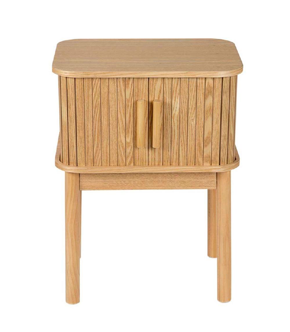 Wadiga Table De Chevet En Frêne Et Pin 40x30x53cm