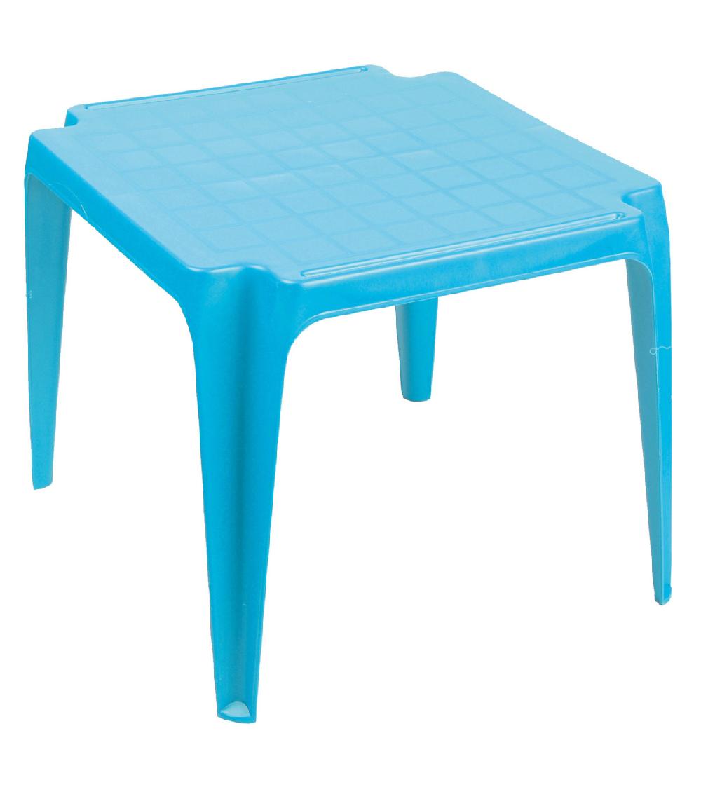wadiga Table de jardin pour enfant plastique bleu