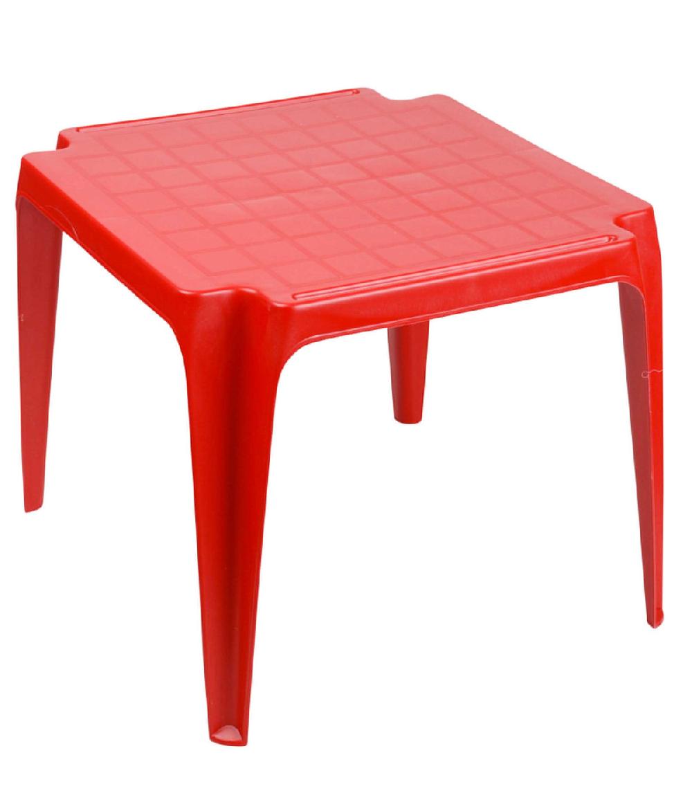 wadiga Table de Jardin pour Enfant Plastique Rouge