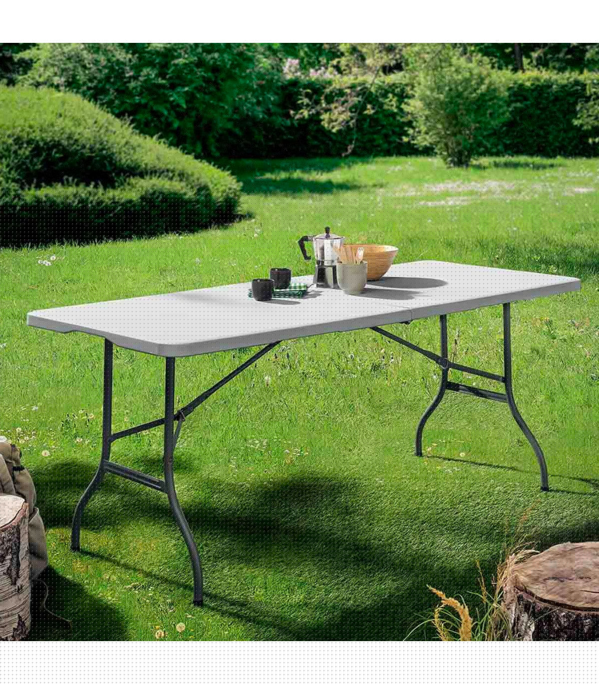 Wadiga Table De Réception Pliable 180x69x74cm