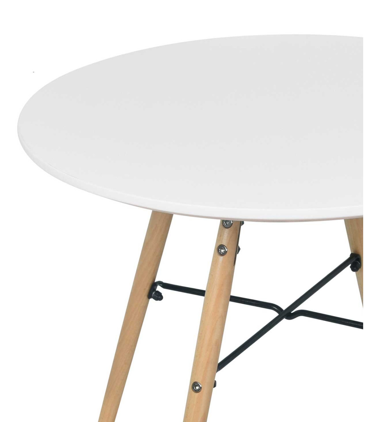 Wadiga Table Enfant Ronde Bois Blanc