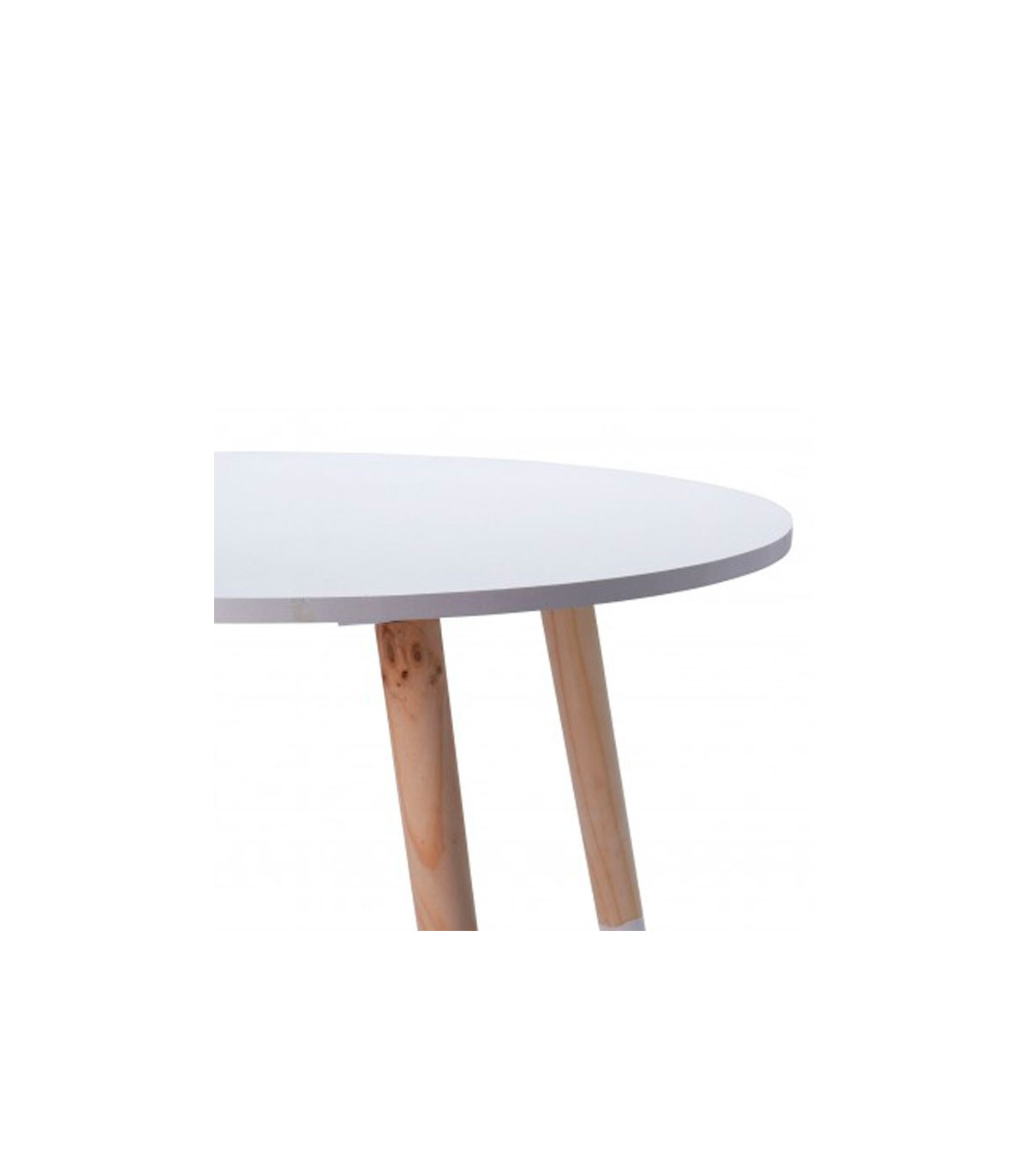 Wadiga Table Enfant Ronde Bois Blanc