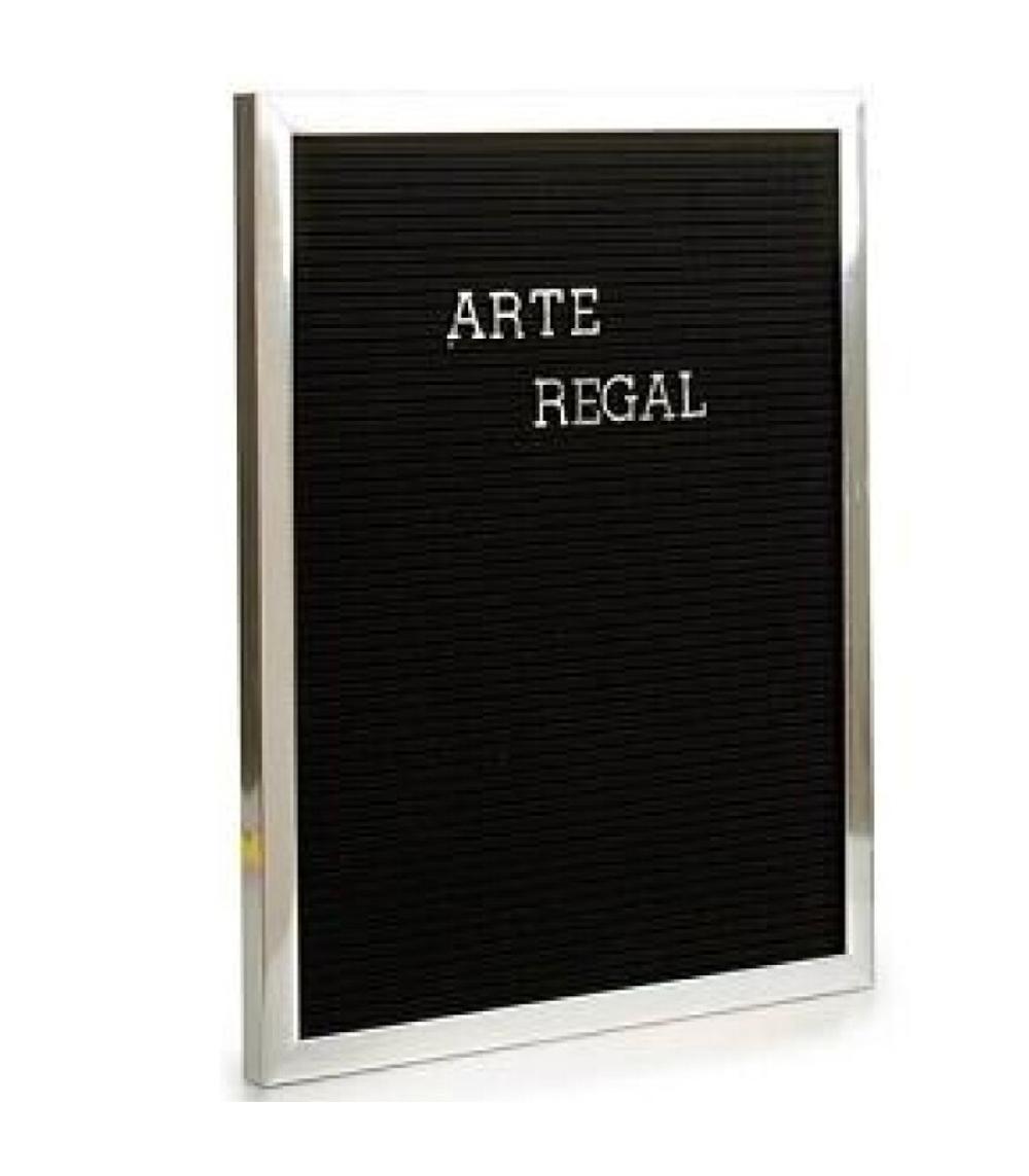 wadiga Tableau à lettres noir et argenté