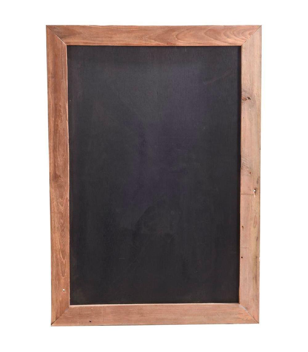 wadiga Tableau ardoise mural bois de teck 100x70cm