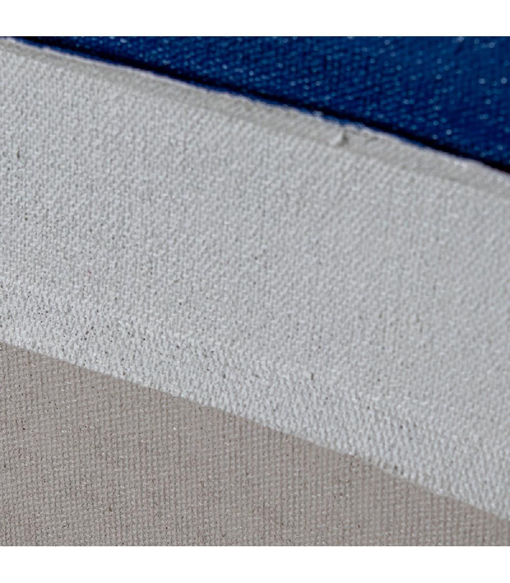 Wadiga Tableau Décoratif Abstrait Bleu 80x3x100cm