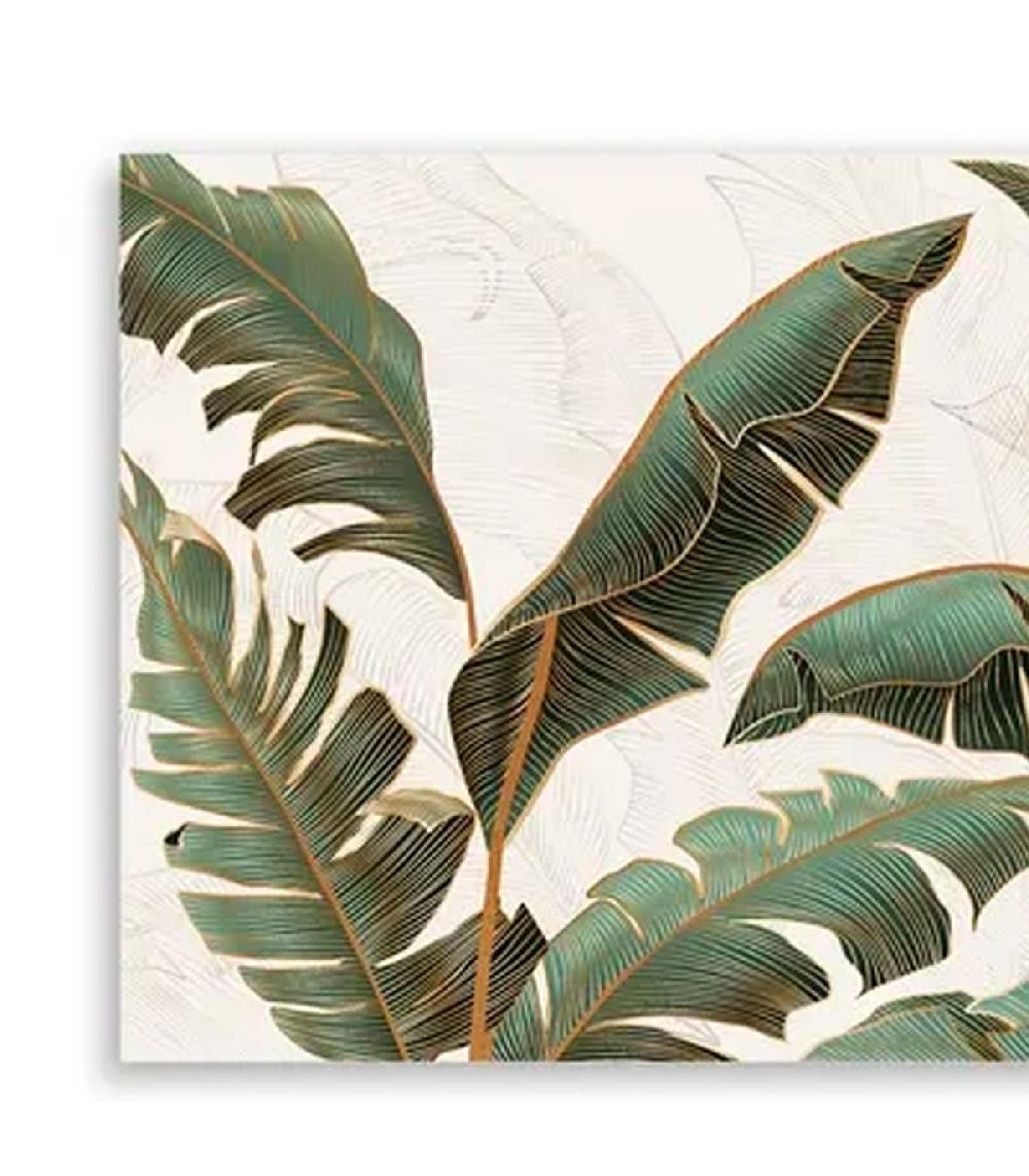 Wadiga Tableau Décoratif Feuillage 150x3x50cm