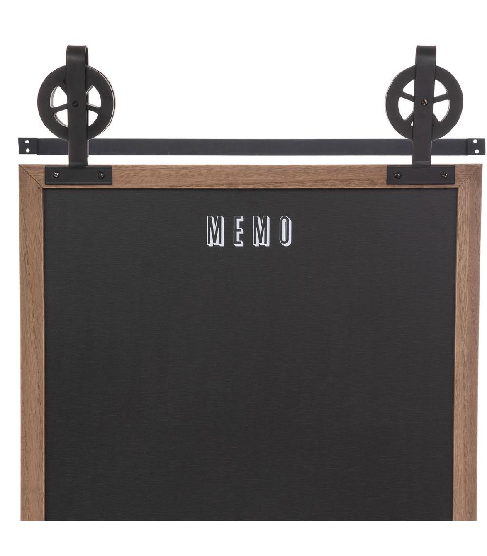 Wadiga Tableau Mémo Ardoise Avec Poulies 55x3x68cm