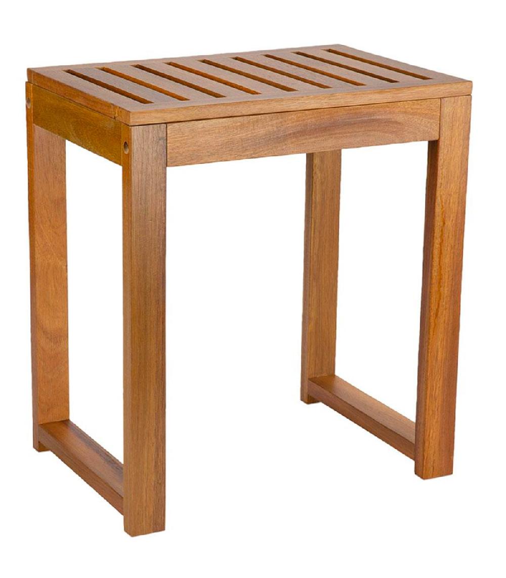wadiga Tabouret acacia 40x28x45cm