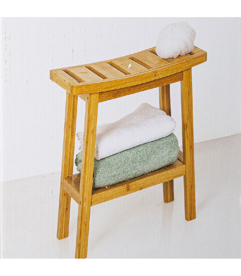 Wadiga Tabouret Bambou - 39.5x25.2x46cm
