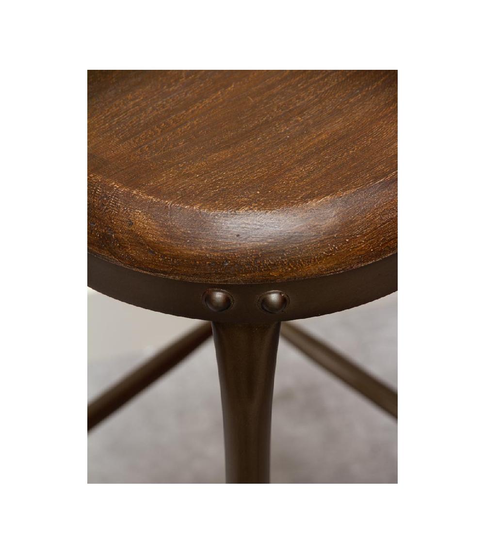 Wadiga Tabouret Bois Et Métal