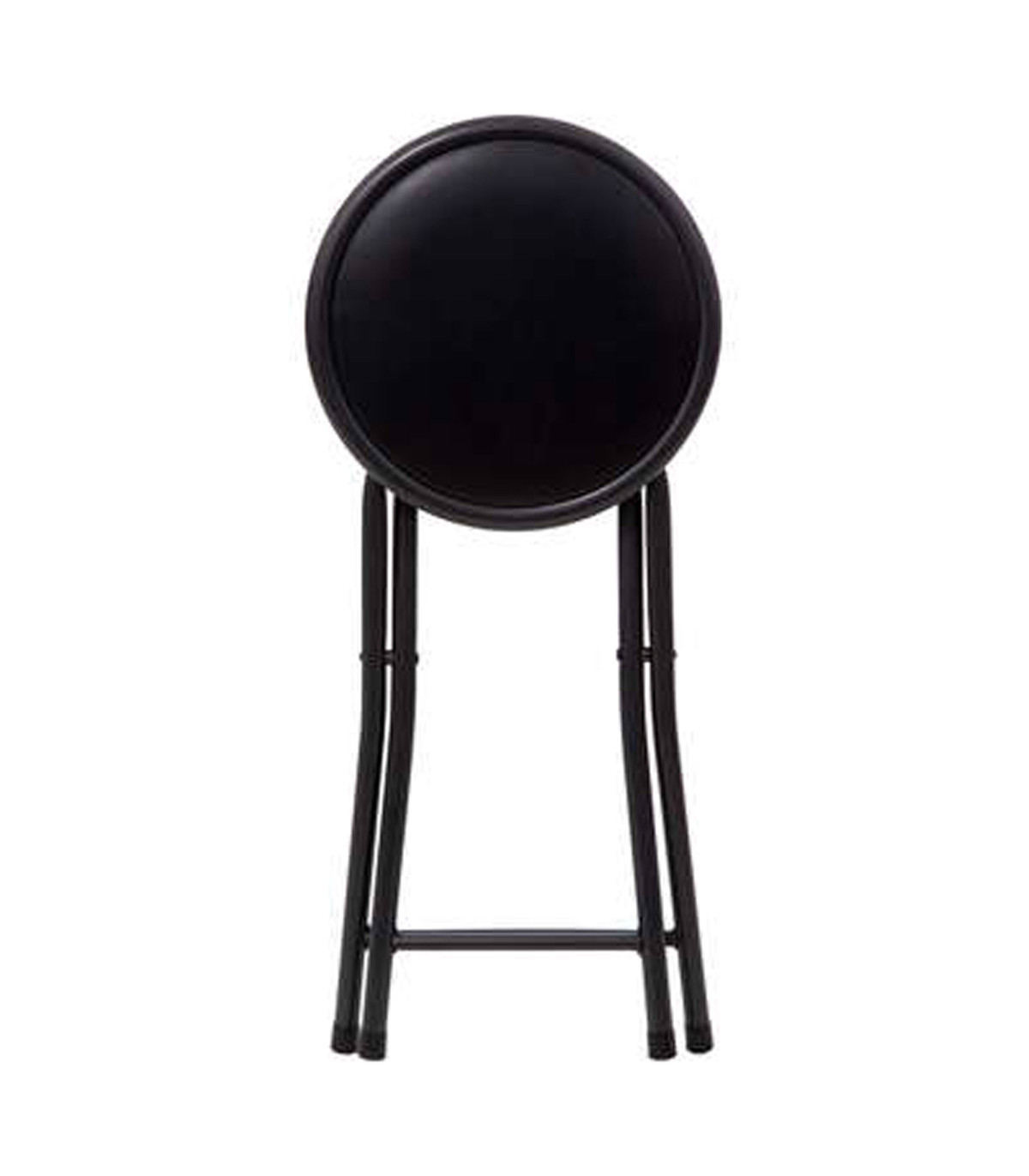 Wadiga Tabouret D'appoint Pliable Noir 30x30x45cm