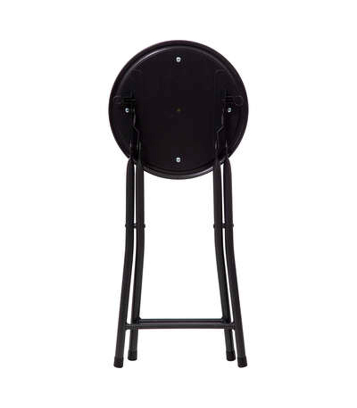 Wadiga Tabouret D'appoint Pliable Noir 30x30x45cm