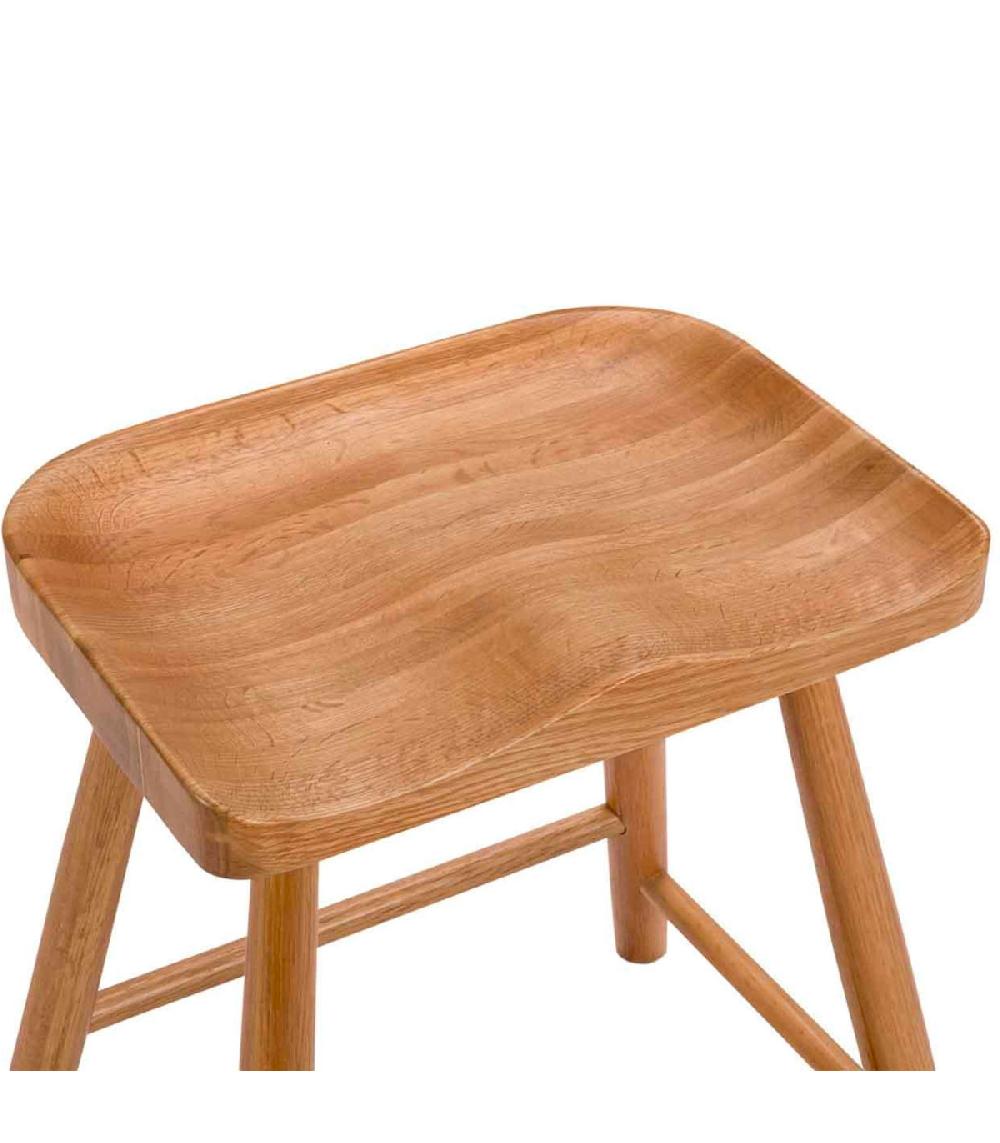 Wadiga Tabouret De Bar Design En Chêne 60x72x75cm