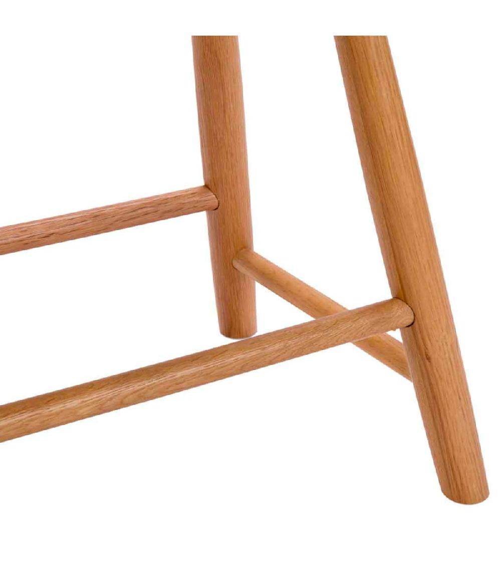 Wadiga Tabouret De Bar Design En Chêne 60x72x75cm