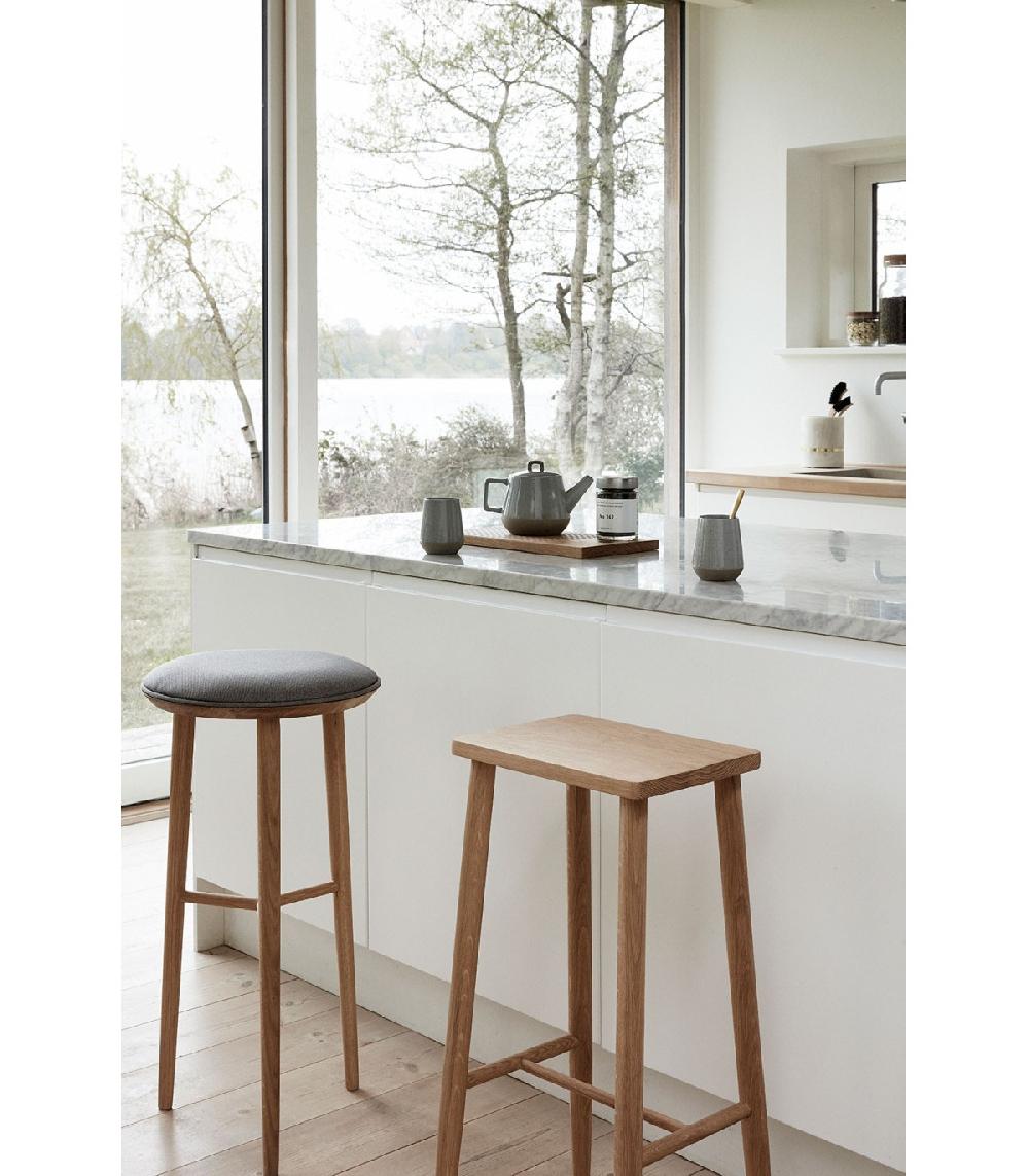 Wadiga Tabouret De Bar Design En Chêne Naturel