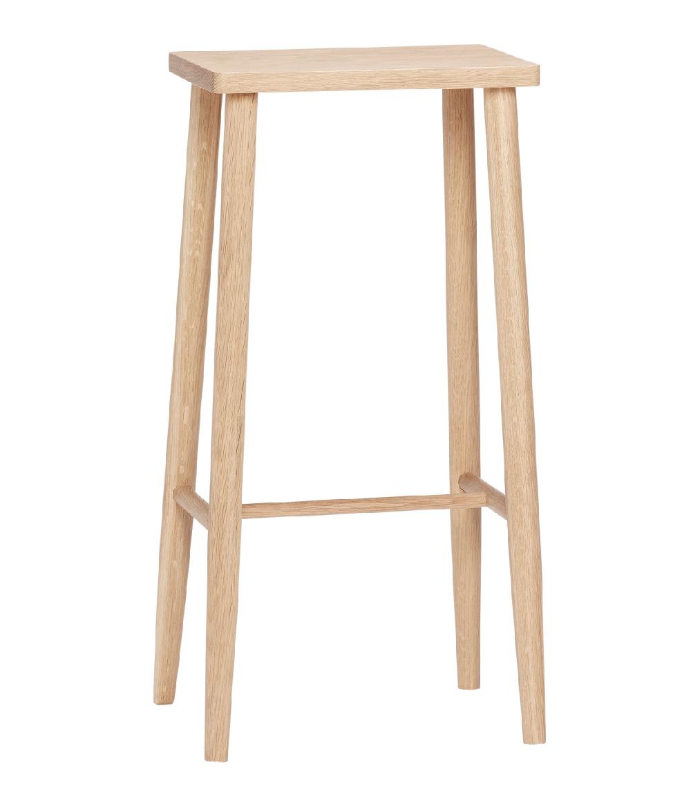 wadiga Tabouret de Bar Design en Chêne Naturel