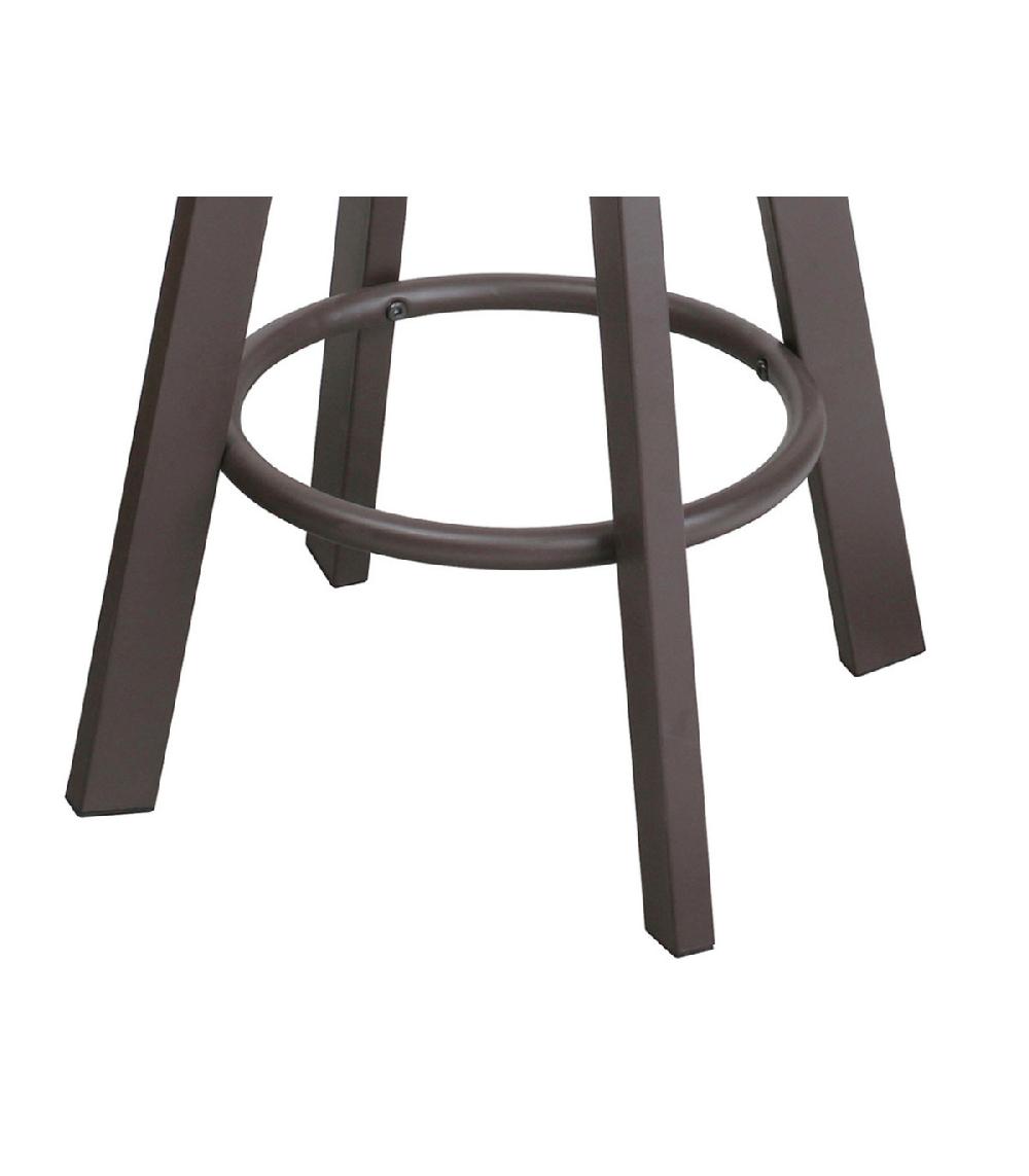 Wadiga Tabouret De Bar En Bois Et Métal Noir