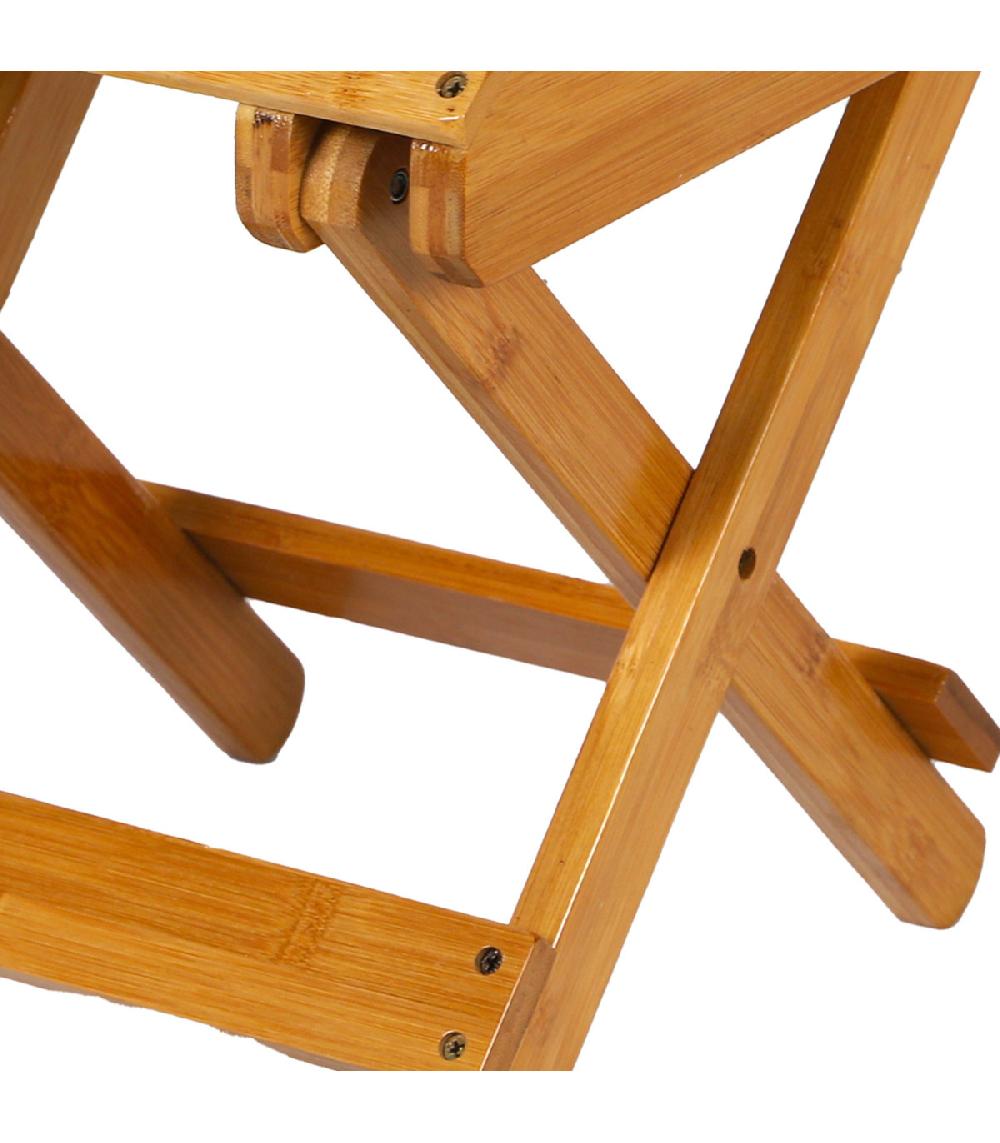 Wadiga Tabouret Pliable Bambou 28x28x31cm