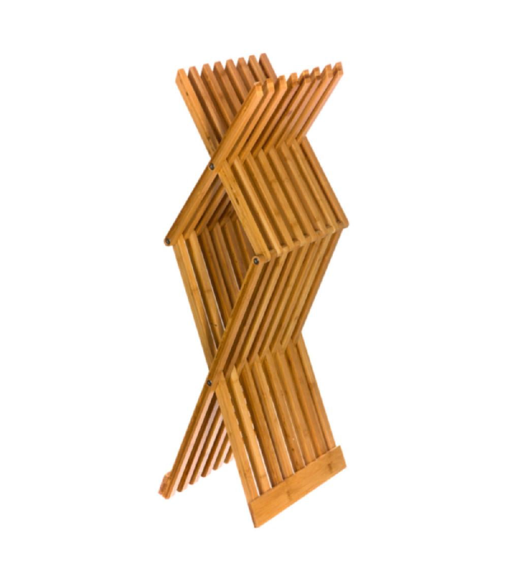 Wadiga Tabouret Pliant Bambou - 40x32x45cm