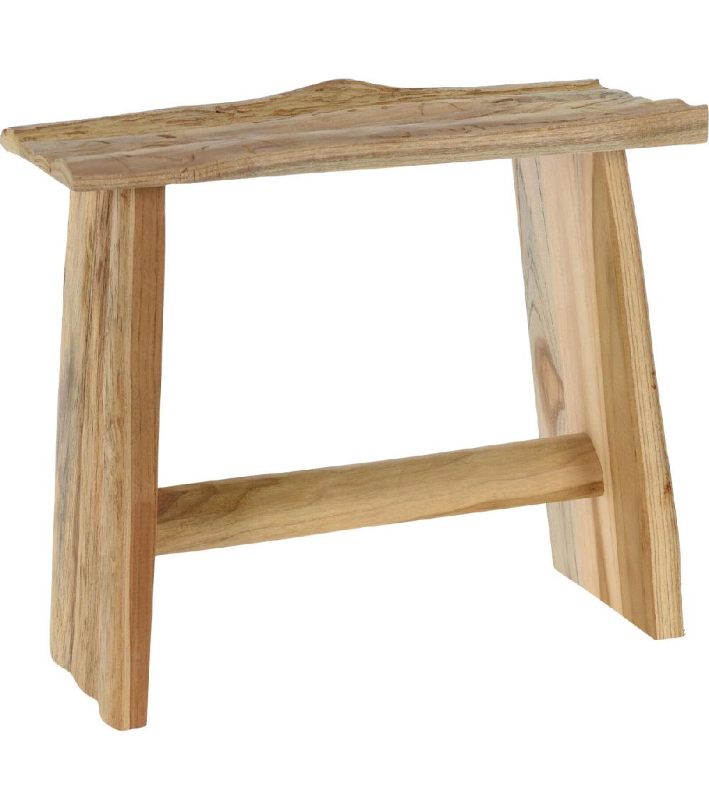wadiga Tabouret Rustique en Teck