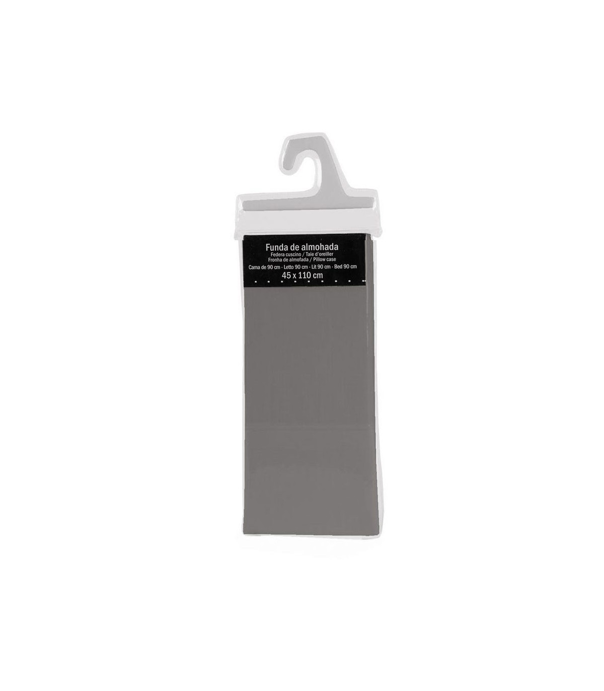 Wadiga Taie De Traversin Grise - 45x110cm