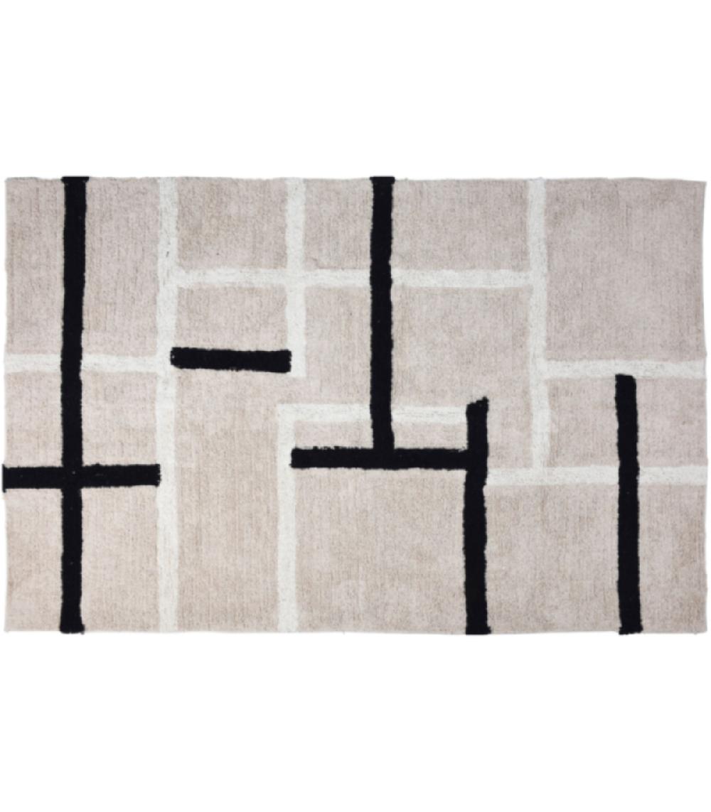 wadiga Tapis coton design stripes - 120x180cm