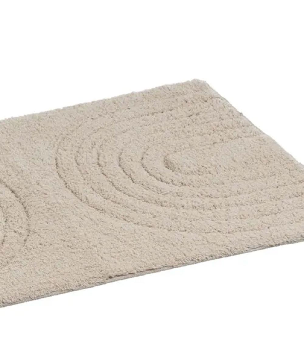 Wadiga Tapis De Bain 100% Coton Beige 70x45cm