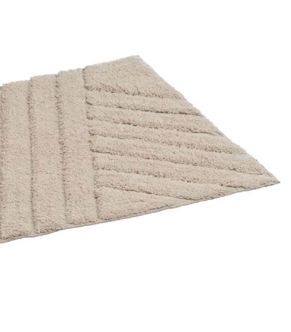 Wadiga Tapis De Bain 100% Coton Beige 70x45cm