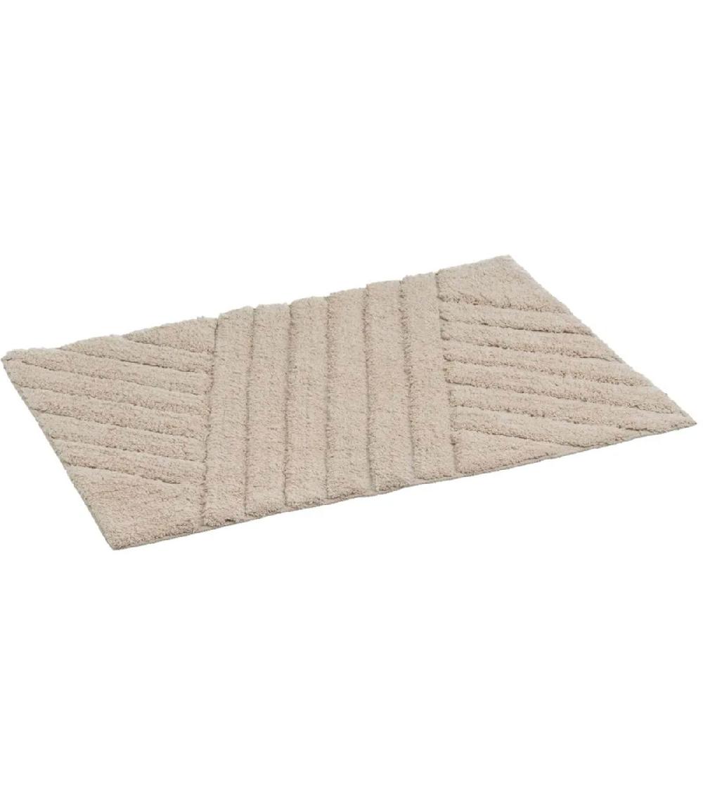 wadiga Tapis de bain 100% coton beige 70x45cm