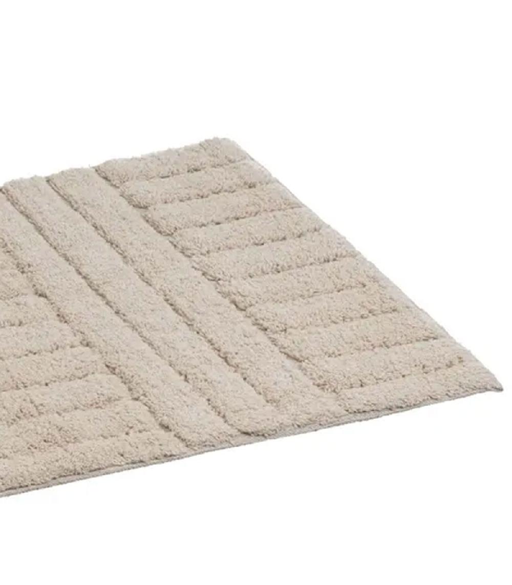 Wadiga Tapis De Bain 100% Coton Beige 70x45cm