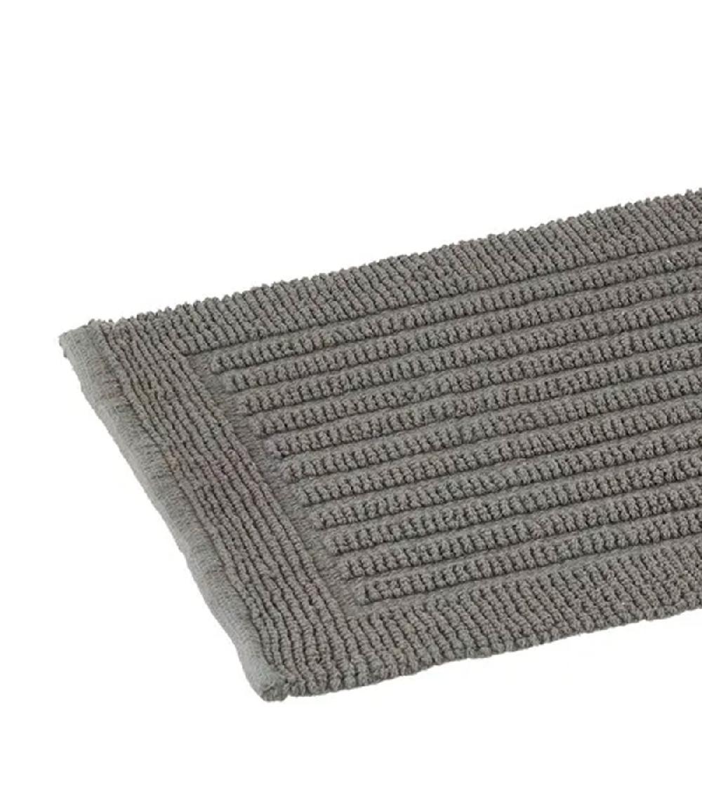 Wadiga Tapis De Bain 100% Coton Gris 60x40cm