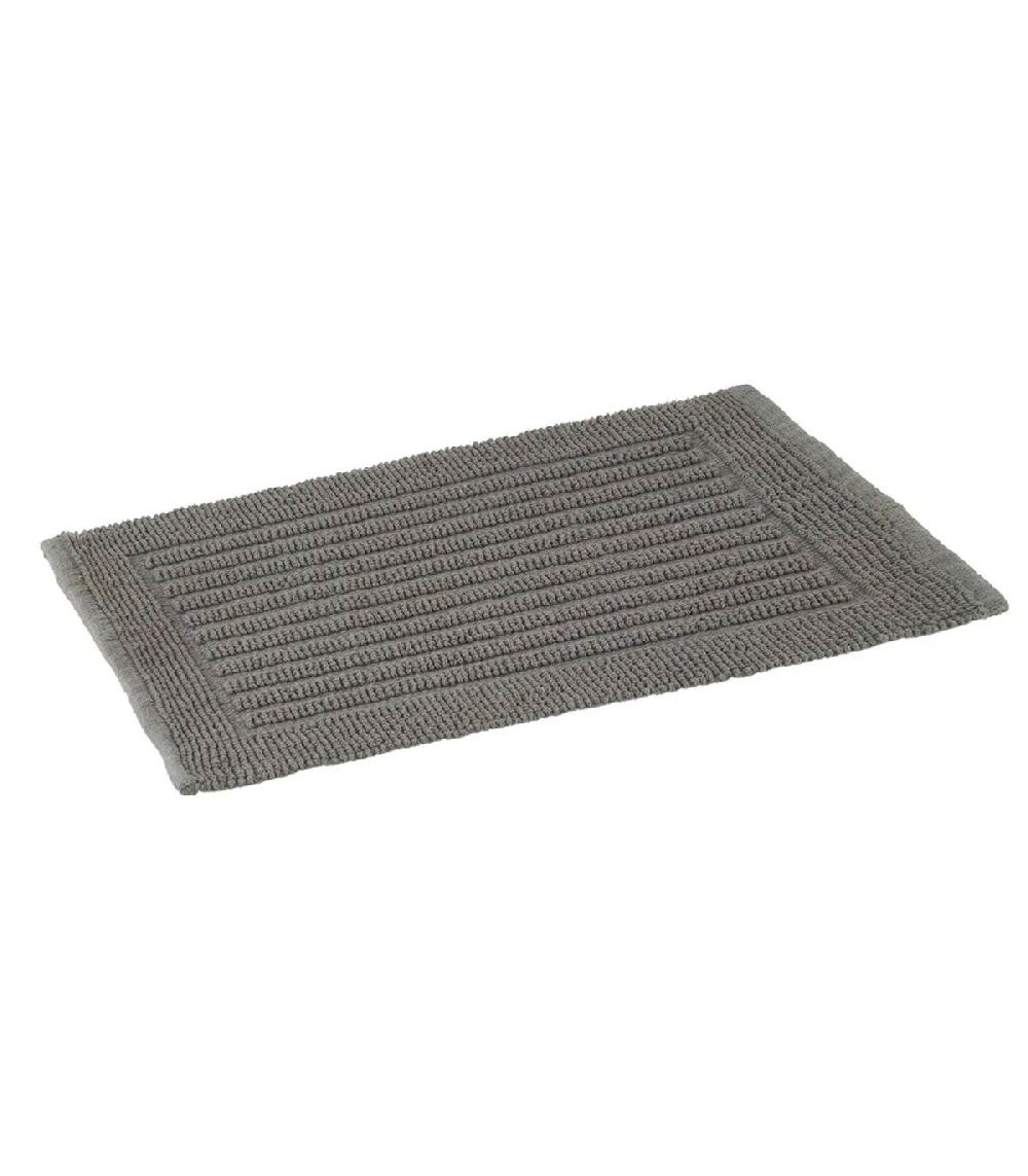 wadiga Tapis de bain 100% coton gris 60x40cm