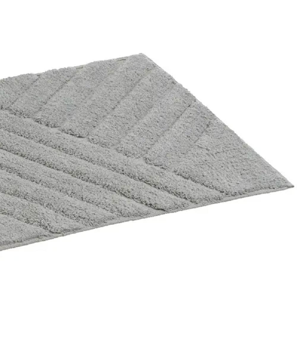 Wadiga Tapis De Bain 100% Coton Gris 70x45cm
