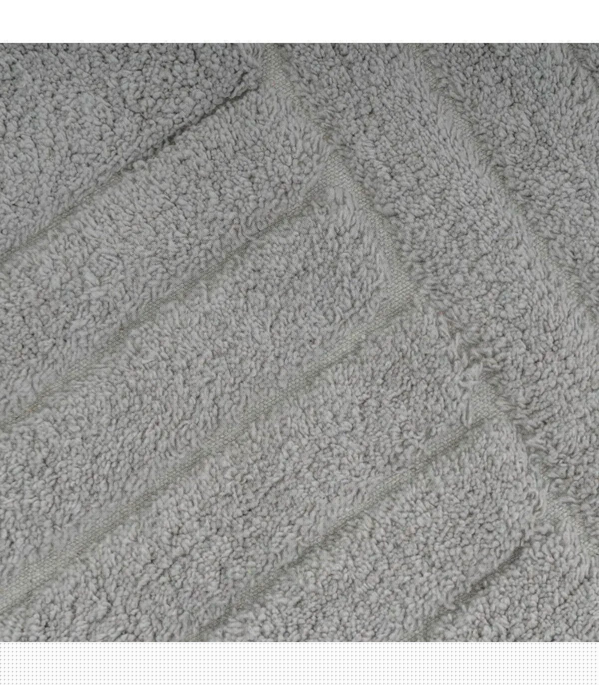 Wadiga Tapis De Bain 100% Coton Gris 70x45cm