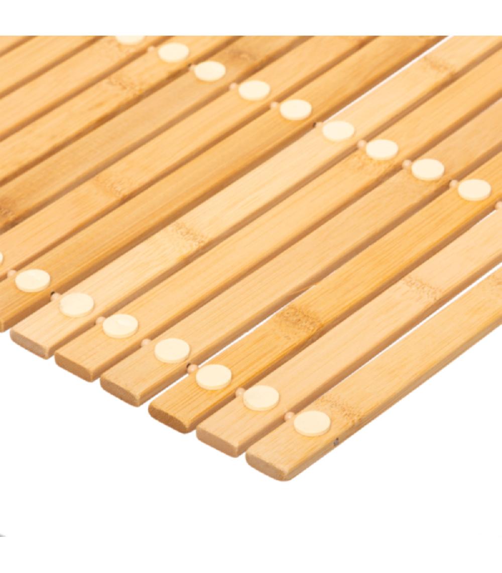 Wadiga Tapis De Bain Caillebotis Bambou - 40x60cm