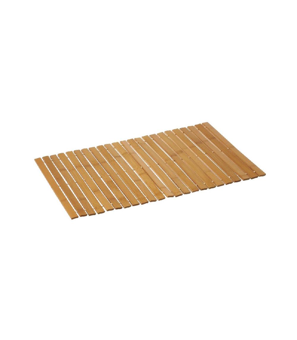 wadiga Tapis de bain caillebotis bambou - 40x60cm