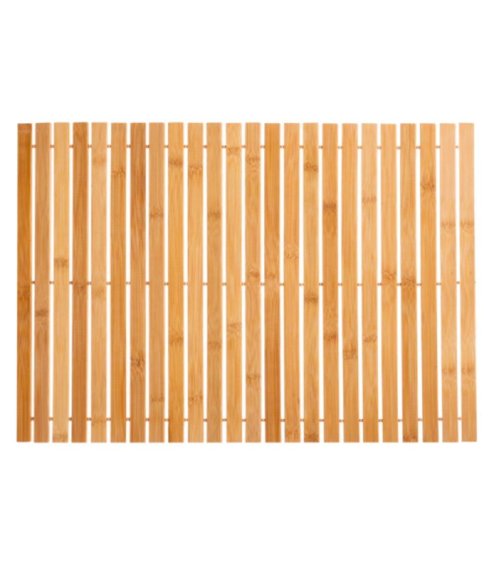 wadiga Tapis de bain caillebotis bambou - 40x60cm