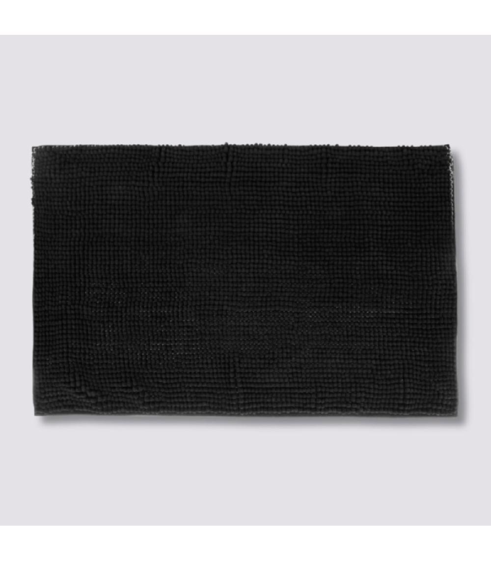 Wadiga Tapis De Bain Chenille Noir - 50x80cm