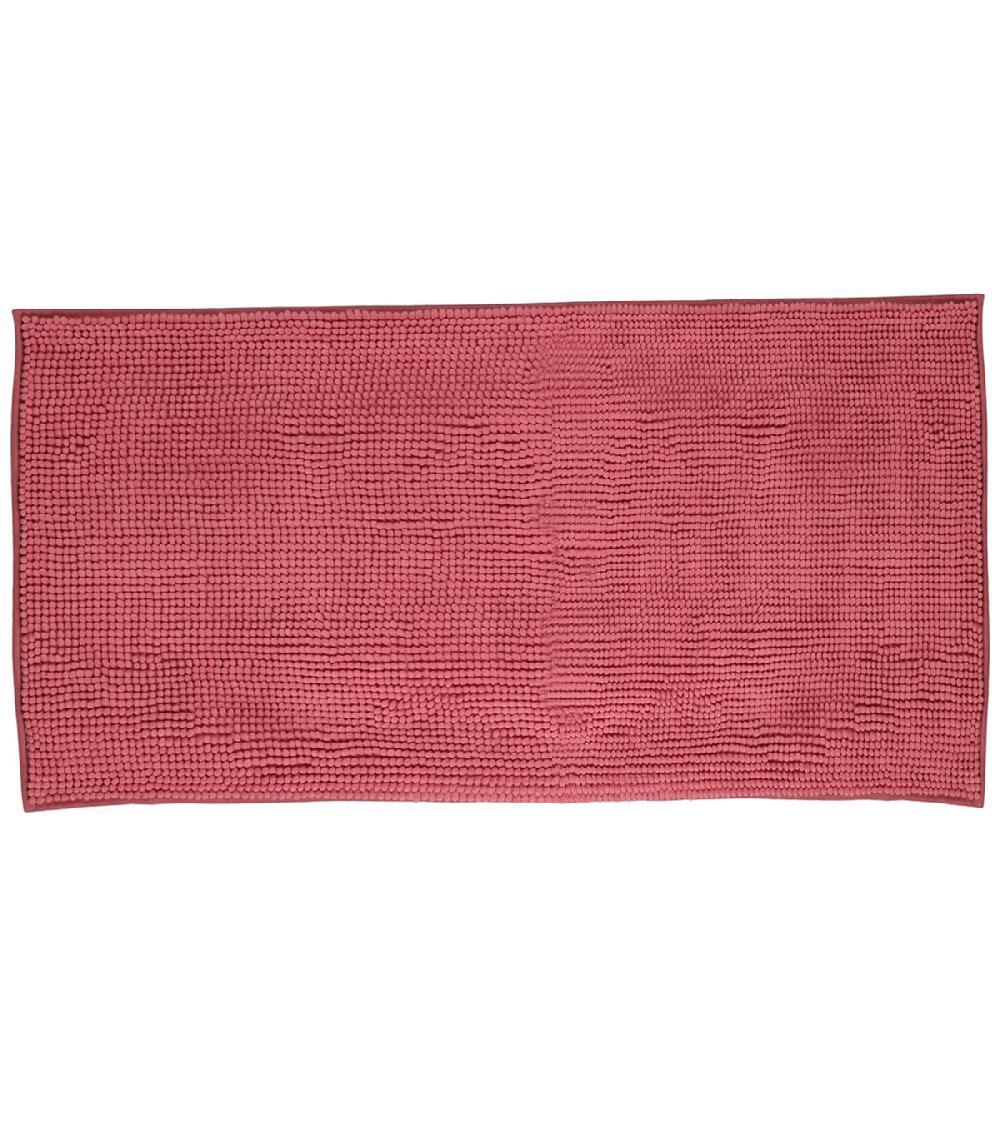 wadiga Tapis de bain chenille rose 50x80cm