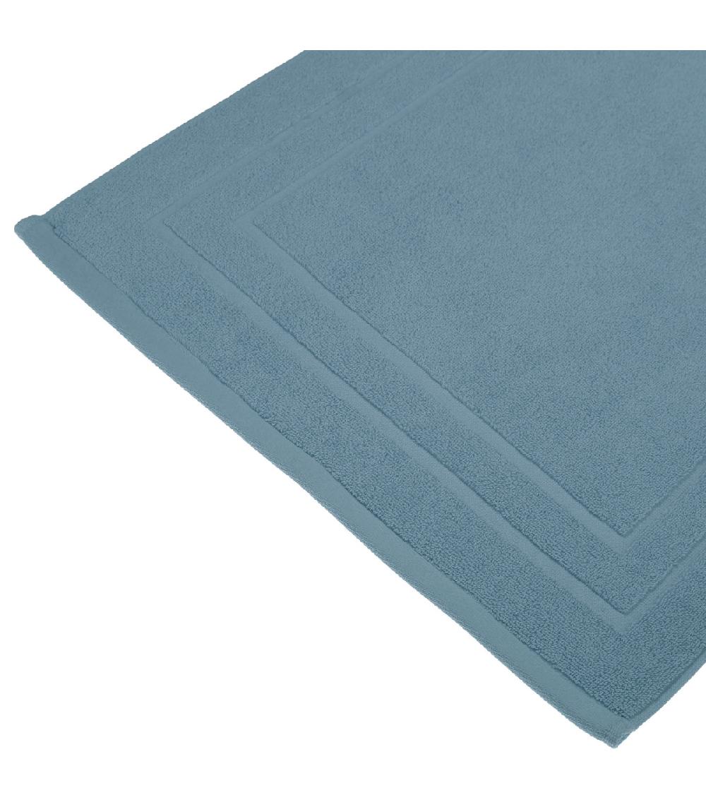 Wadiga Tapis De Bain Coton Bleu Orage 50x70cm