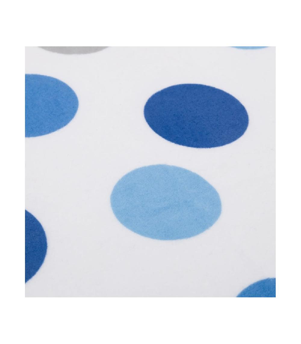 Wadiga Tapis De Bain Microfibre Pois Bleus - 45x70cm