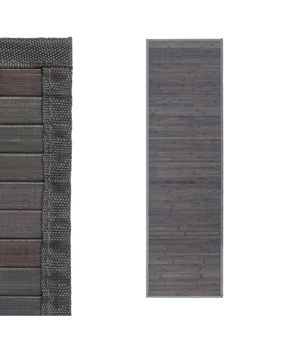 Wadiga Tapis De Couloir Bambou Gris - 60x200cm