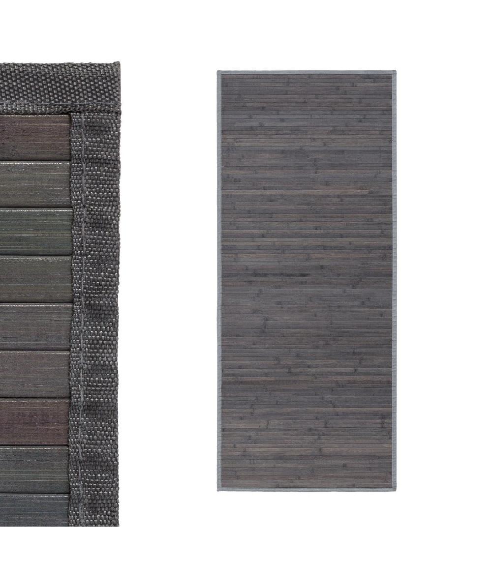 Wadiga Tapis De Couloir Bambou Gris - 75x175cm