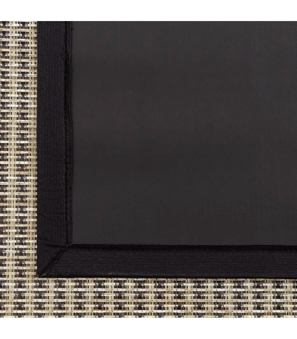 Wadiga Tapis De Couloir Noir Et Beige 60x200cm