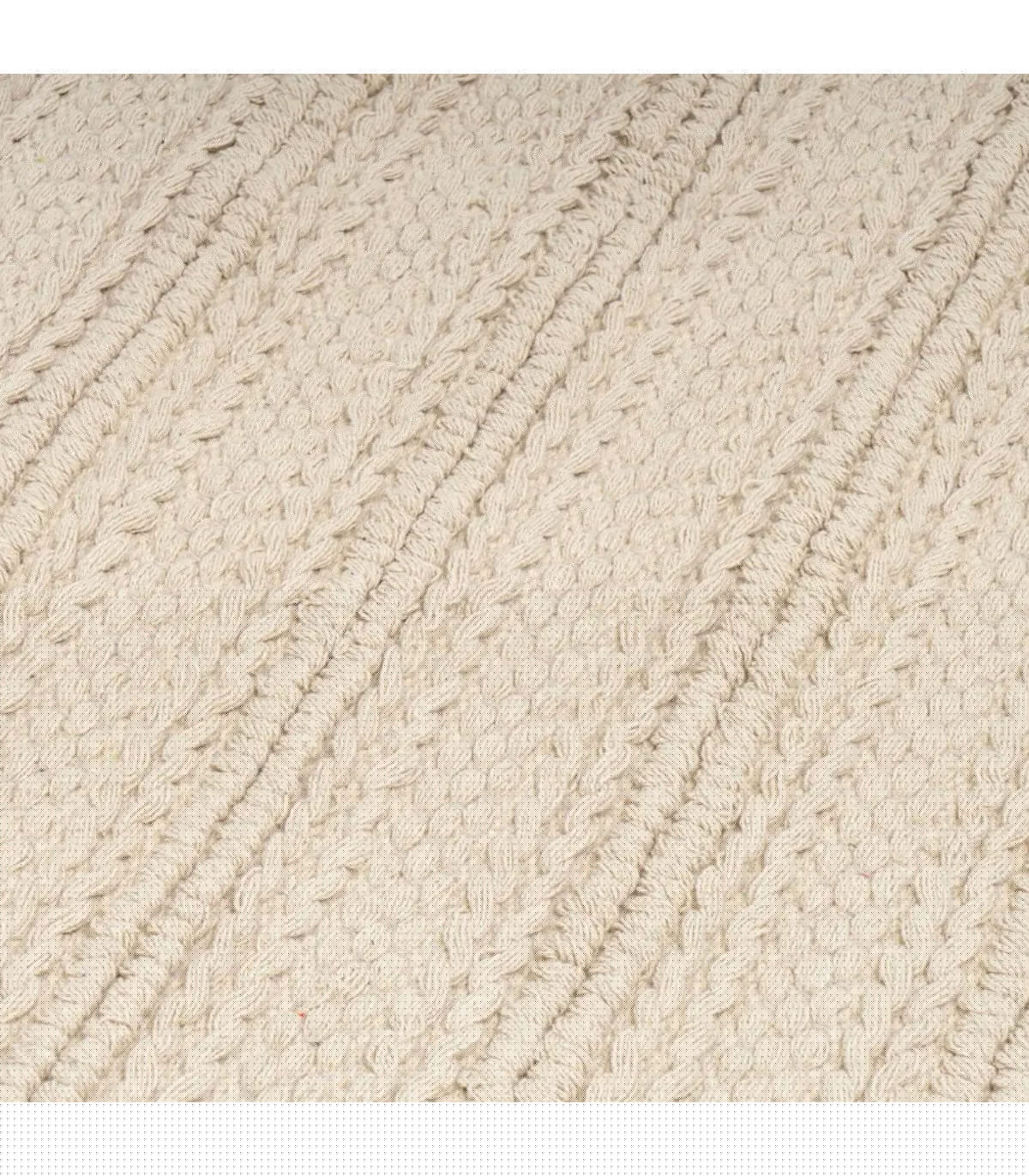 Wadiga Tapis En Coton Tressé Beige 140x200cm